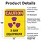 Signmission Radiation & Laser Sign, 18 in H x 12 in W, Aluminum, Rectangle OS-2PACK-CR-A-1218-V-10282 - alternate 2
